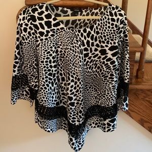 Animal print blouse